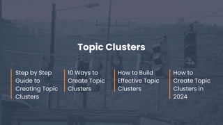 @martinhayman #BrightonSEO
Topic Clusters
How to Build
Effective Topic
Clusters
10 Ways to
Create Topic
Clusters
How to
Create Topic
Clusters in
2024
Step by Step
Guide to
Creating Topic
Clusters
 