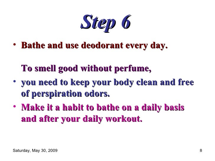 How To Smell Good Without Perfume