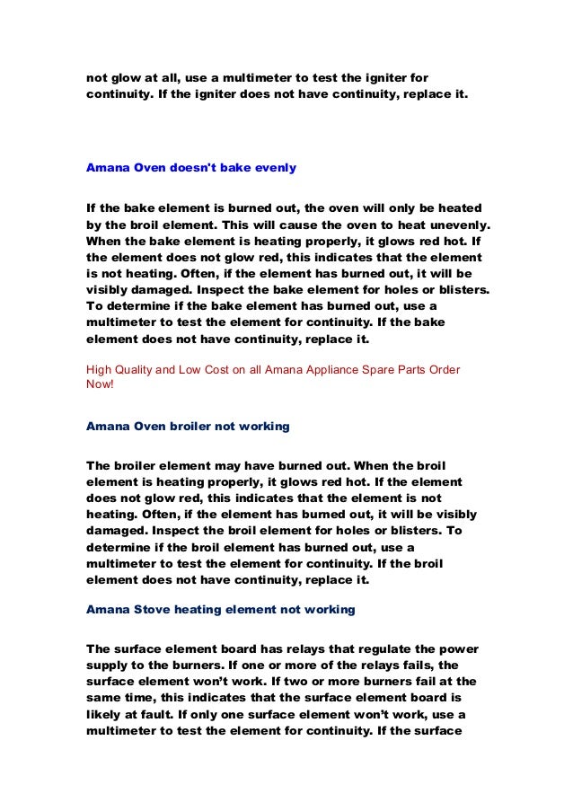HOw to solve amana oven trouble shooting.pdf