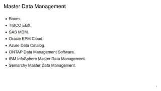 How to Solve Data Management Isuses for both the Private and Public ...
