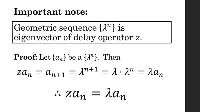 what is recurrence equation with example