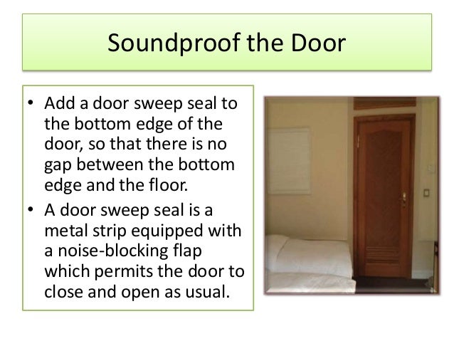 How to soundproof a room