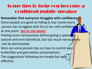 How to speak confidently in front of public | PPTX