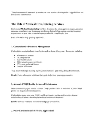How to Speed Up Insurance Approval with Medical Credentialing Services.pdf