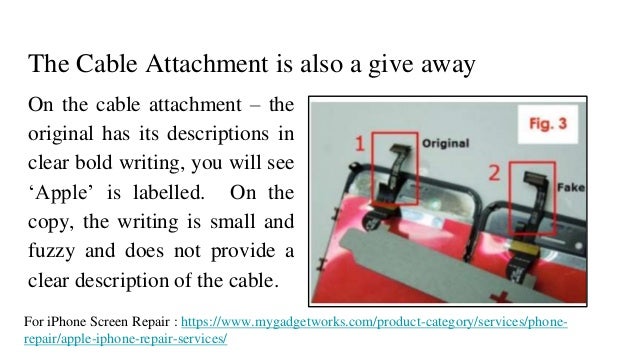 How to spot a Fake iPhone Screen - MyGadgetWorks