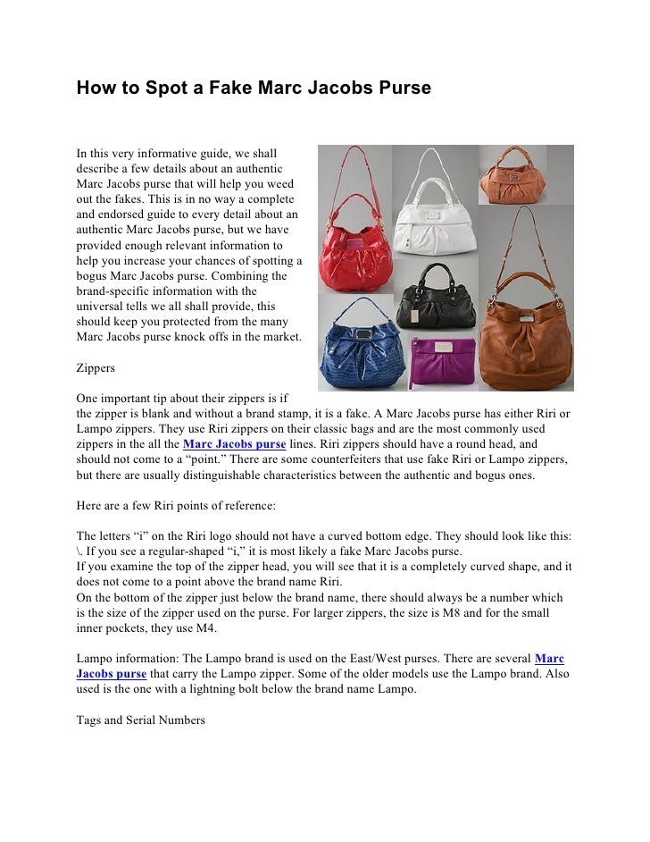 How To Spot A Fake Marc Jacobs Purse How To Spot A Fake Marc Jacobs Purse