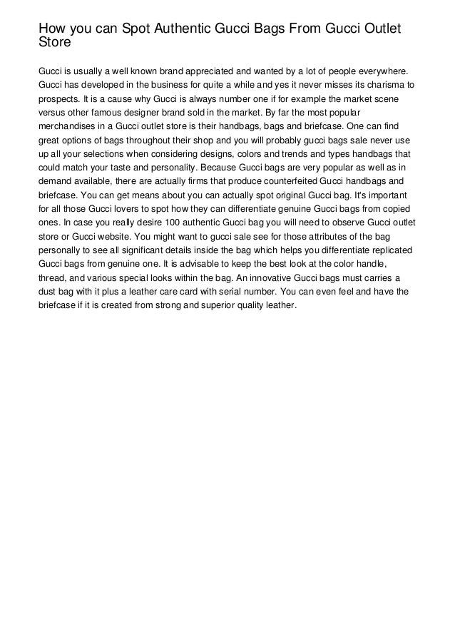 Authentic Gucci Handbags Outlet