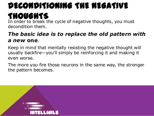 Negative thought patterns schizophrenia