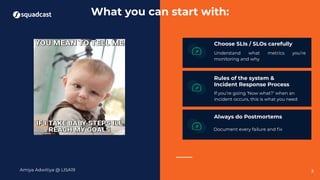 How to SRE when you have no SRE | PDF