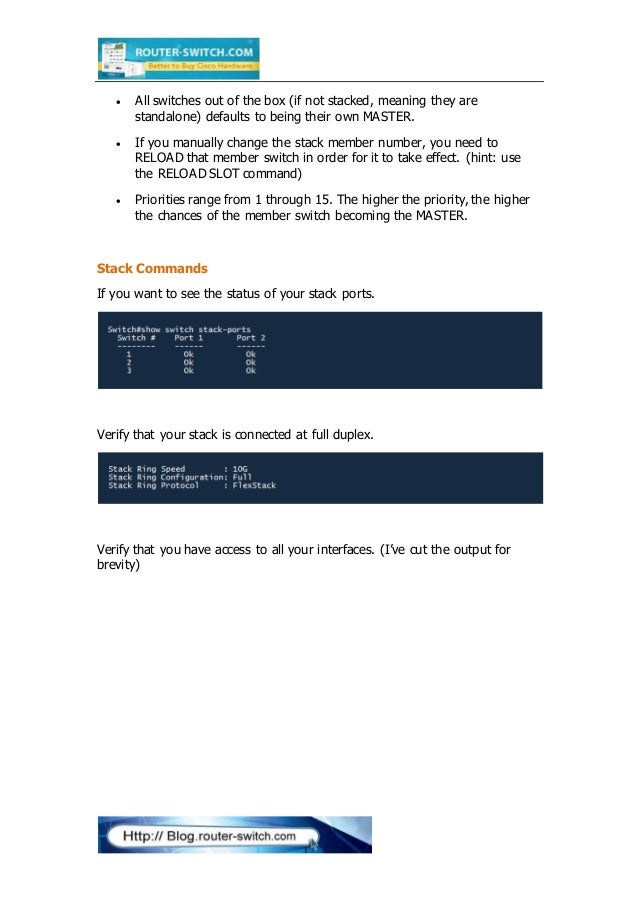 Reload Slot Stack-member-number Command