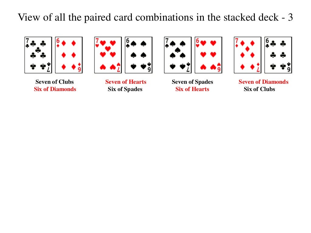 Invisible Deck How to Stack The Deck