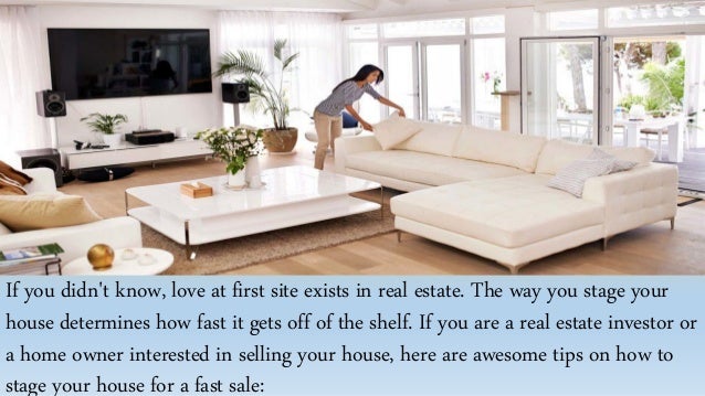 how to stage a house for sale