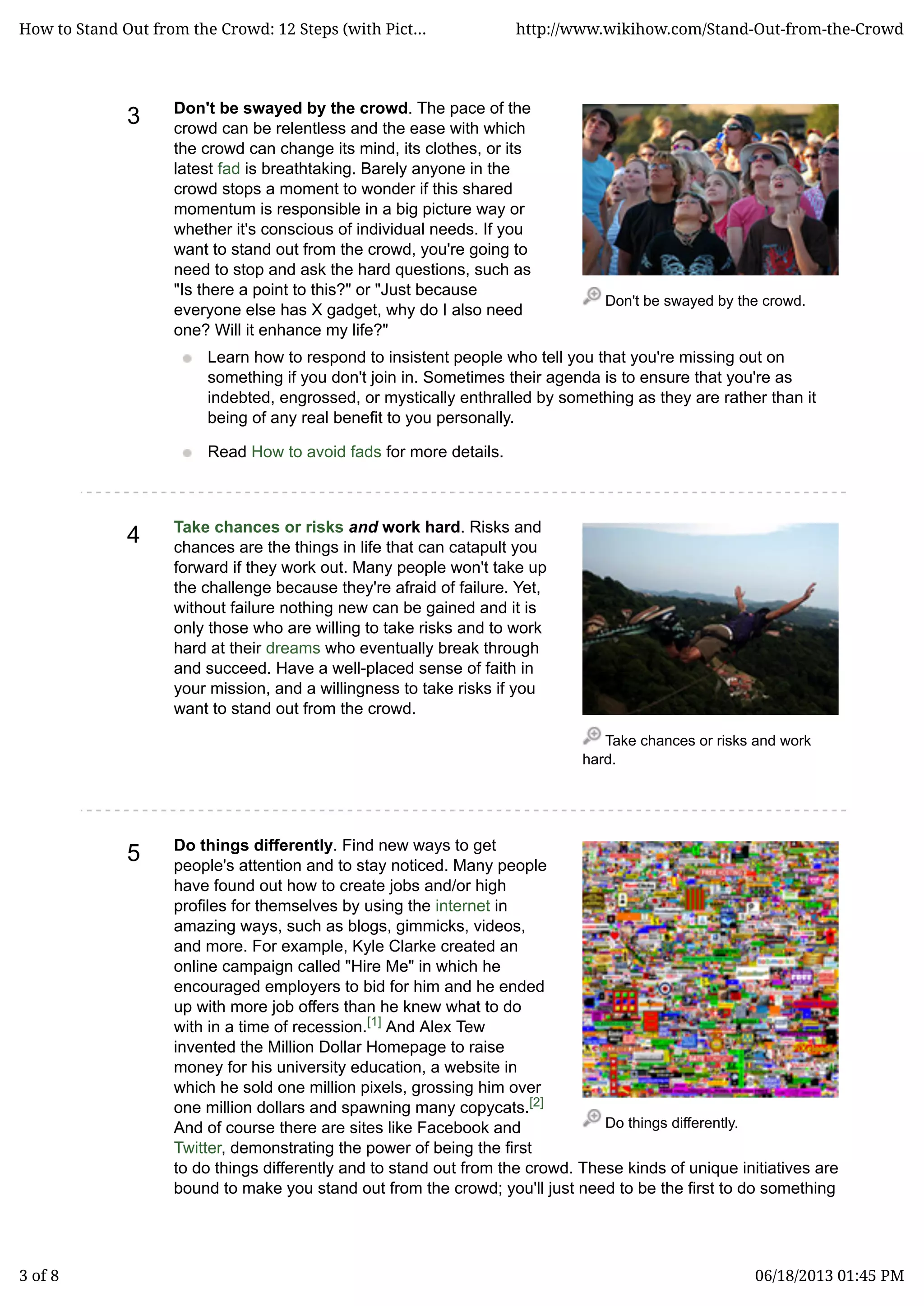 How to stand out from the crowd PDF