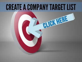 ​You Need to Focus
Your Job Search
+ Company Target List
+ Example
 