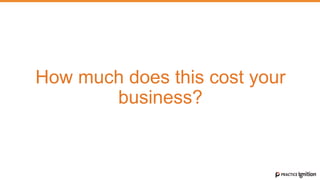 How much does this cost your
business?
 