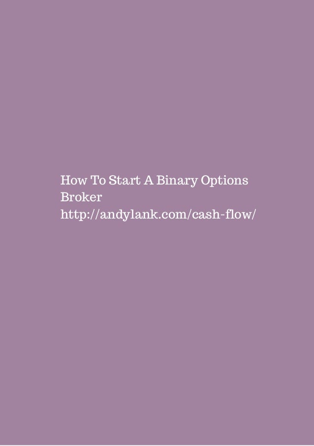 Start a binary options brokerage