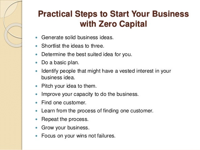 How to Start a Business with Zero Capital.pptx How to Start a Business with Zero Capital.pptx