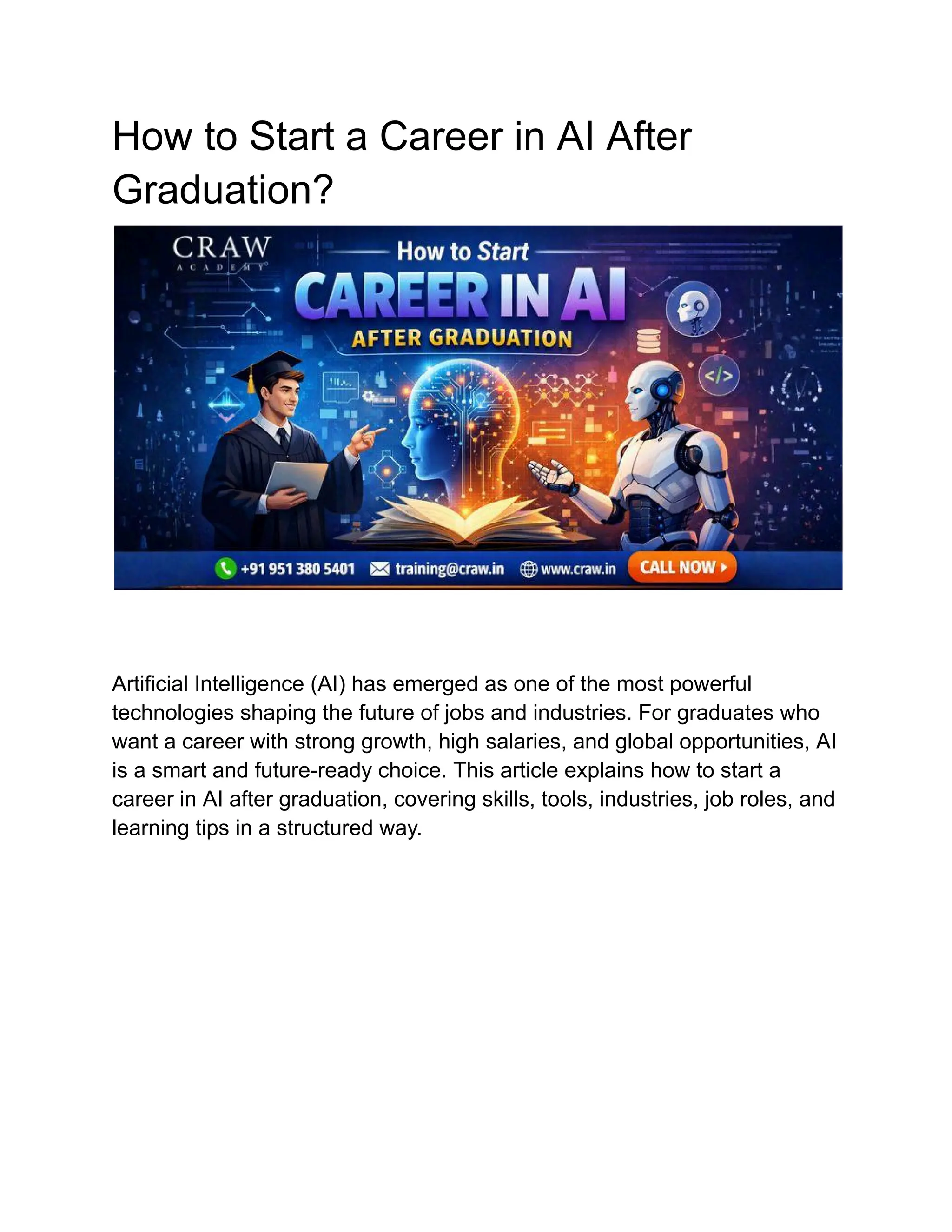 How to Start a Career in AI After Graduation.pdf