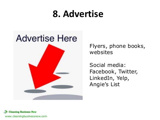 how to advertise a cleaning business