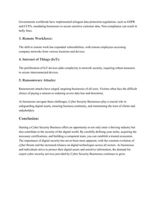 Photo inspiration: Fresh Look at How To Start A Cyber Security Business Pdf