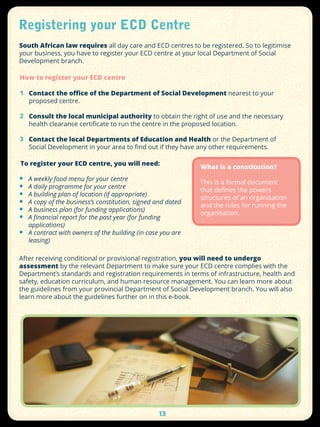 The A to Z of Starting Your Own Early Childhood Development Centre | PDF