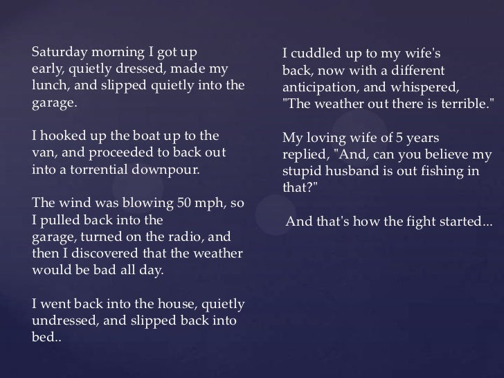 How to Start a Fight...