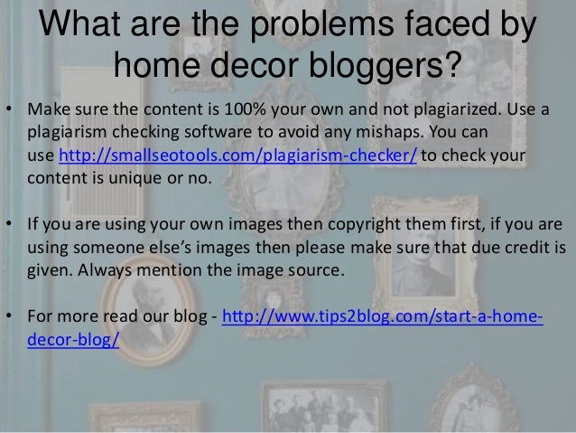 How to start a home decor blog by tips2blog.com