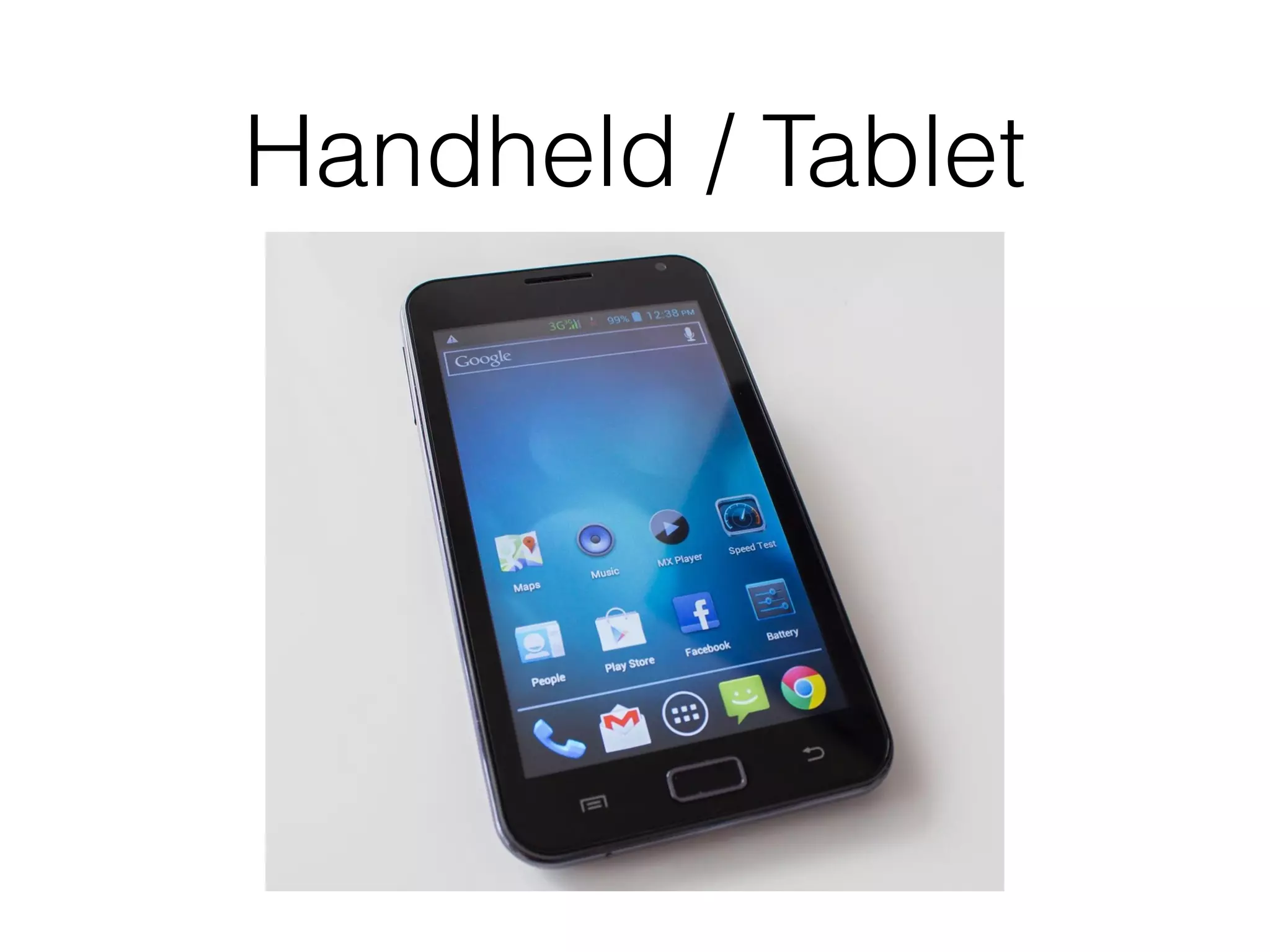 Handheld / Tablet
 
