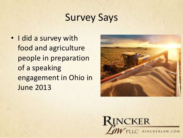 How To Start And Grow A Food And Agriculture Law Practice