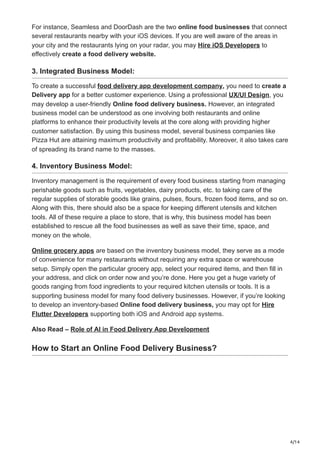How to Start an Online Food Delivery Business in 2025 | PDF