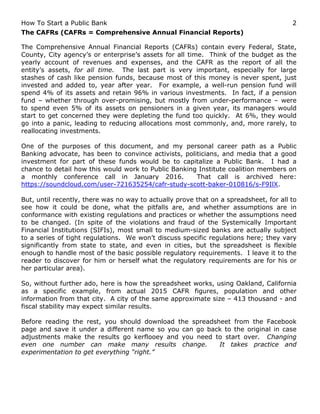Cyefr Example How to start a public bank: A Modeled Exercise | PDF