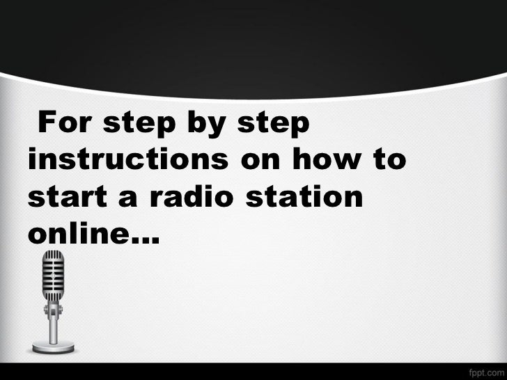 How to start a radio station in less than an hour
