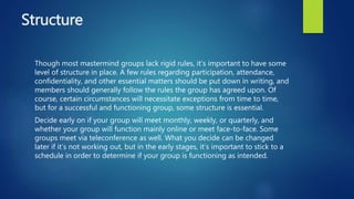How to Start a Successful Mastermind Group | PPTX