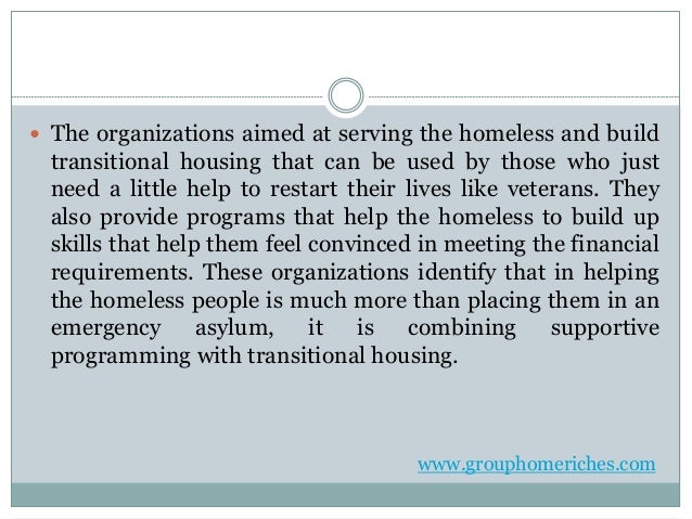 How to start a transitional housing program for veterans ...