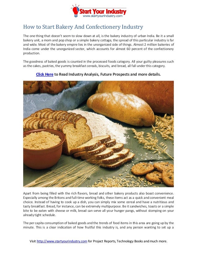 How to start bakery and confectionery industry