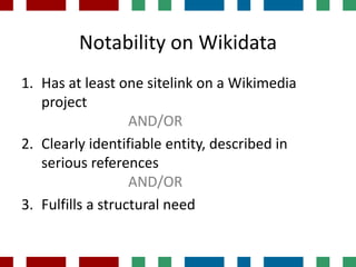 Wikipedians How to start editing Wikidata (for Wikipedians and GLAM staff) | PPTX