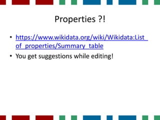 Wikipedians How to start editing Wikidata (for Wikipedians and GLAM staff) | PPTX