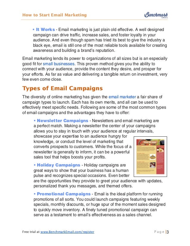 how to start a business email