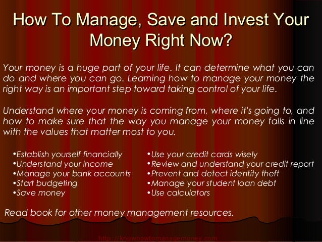 how to handle your money