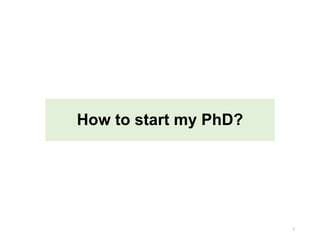 Effective PhD research Progress | PPTX