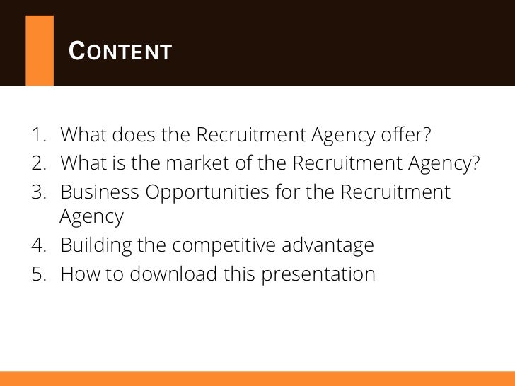 Recruitment consultancy business plan
