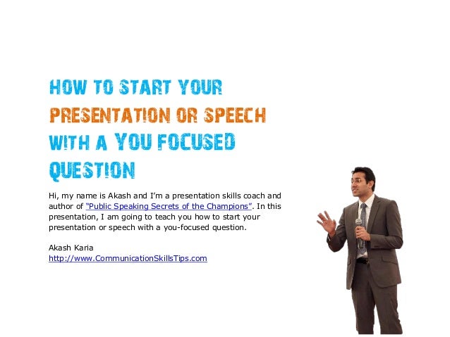 start presentation with a question