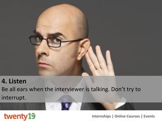 How to Stay Calm in an Interview