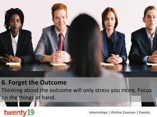 How to Stay Calm in an Interview