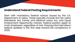 First Notice Labor Code How to Stay Compliant With Updated Employment Law Posters in 2026 | PDF