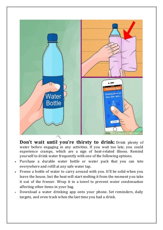 How to stay cool in warm weather