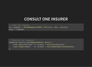 CONSULT ONE INSURERCONSULT ONE INSURER
// Send the request
val request = HttpRequest(POST, Uri(url), Nil, entity)
http ? r...