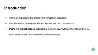 How to Stay Updated on Python Innovations | PDF