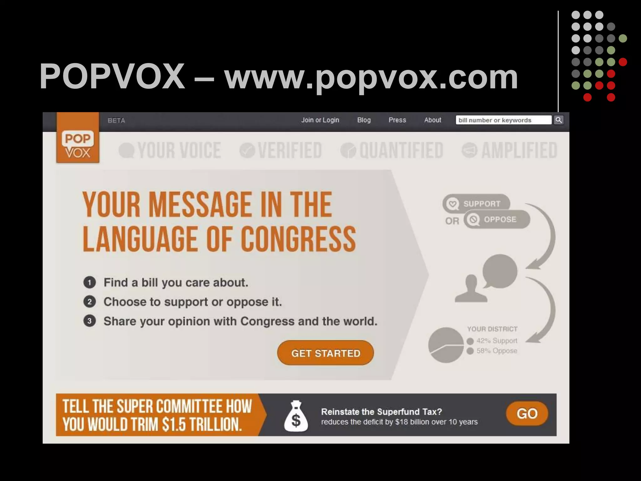 POPVOX – www.popvox.com
 