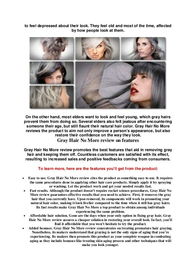 How To Stop And Reverse Gray Hair Naturally Gray Hair No More Review
